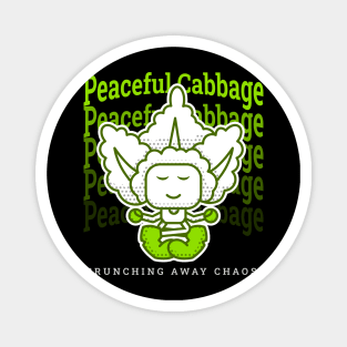 Peaceful cabbage vegetarian Magnet